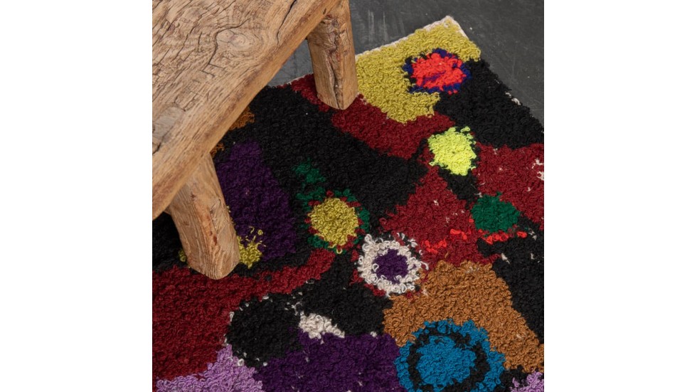 TAPIS ZENDACK LAINE ET COTON NOUE MAIN - N°11 - 70x45cm