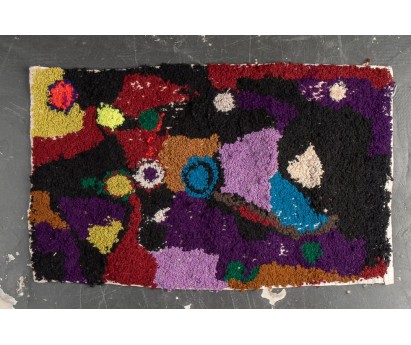 TAPIS ZENDACK LAINE ET COTON NOUE MAIN - N°11 - 70x45cm
