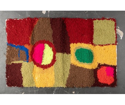 TAPIS ZENDACK LAINE ET COTON NOUE MAIN - N°12 - 49x79cm