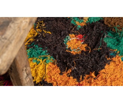 TAPIS ZENDACK LAINE ET COTON NOUE MAIN - N°65 - 50x100cm