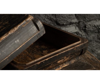 BOITE A SOIERIES AVEC COUVERCLE - CHINE - XIXÈME SIÈCLE