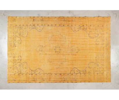 TAPIS VINTAGE ANCIEN | LAINE AVEC TRAME COTON | 201cm x 312cm