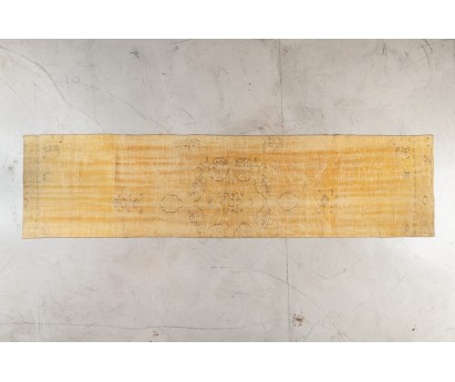 TAPIS VINTAGE ANCIEN | LAINE AVEC TRAME COTON | 75cm x 300cm
