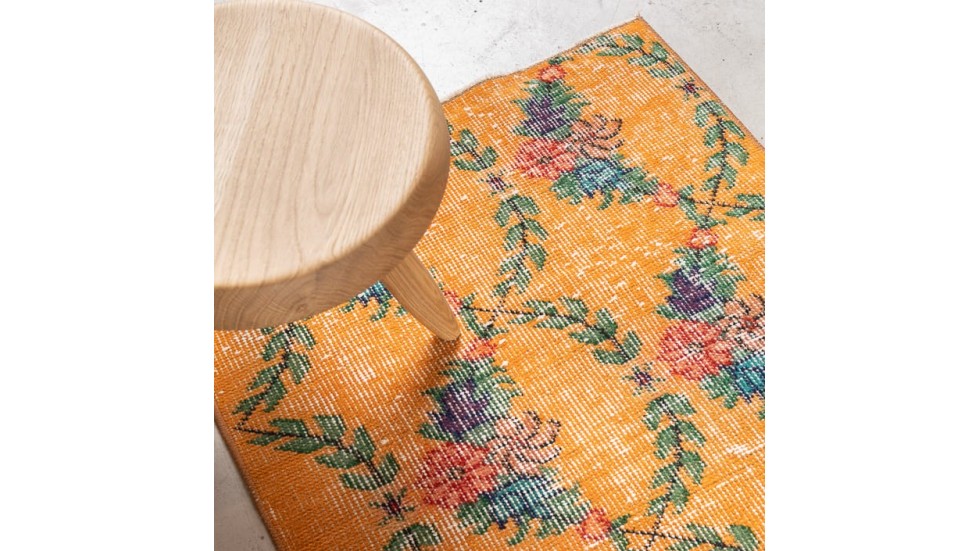 TAPIS VINTAGE ANCIEN ZEKI MUREN | LAINE AVEC TRAME COTON | 64cm x 273cm