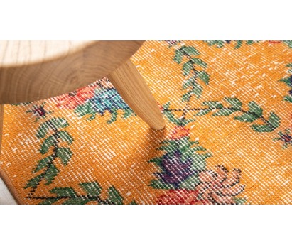 TAPIS VINTAGE ANCIEN ZEKI MUREN | LAINE AVEC TRAME COTON | 64cm x 273cm