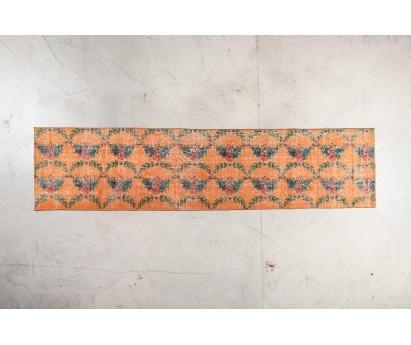 TAPIS VINTAGE ANCIEN ZEKI MUREN | LAINE AVEC TRAME COTON | 64cm x 273cm