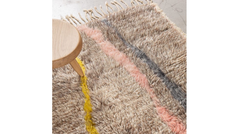 TAPIS BERBERE CONTEMPORAIN 100% LAINE - 145x245cm