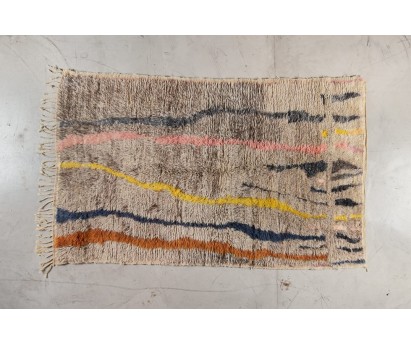 TAPIS BERBERE CONTEMPORAIN 100% LAINE - 145x245cm