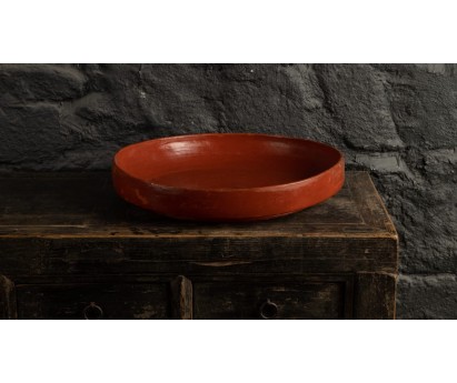 PLAT EN BAMBOU LAQUE ORANGE | BIRMANIE | GM