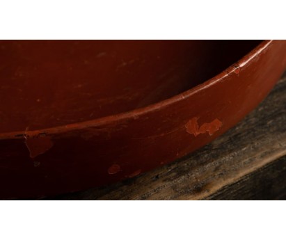 PLAT EN BAMBOU LAQUE ORANGE | BIRMANIE | GM