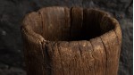 COUPE ANCIENNE EN BOIS MASSIF | MAURITANIE | Ø20cm x H 33cm