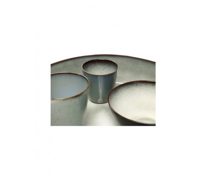 GOBELET CONIQUE TDR | S | Ø 7cm x H7.5cm | SMOKEY BLUE/MISTY GREY