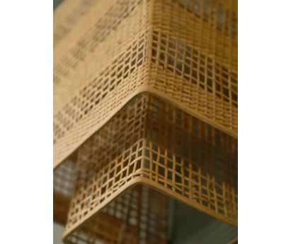 APPLIQUE ION | BAMBOU ROTIN ET PAPIER VEGETAL | 18cm x 12cm x 28cm | E27