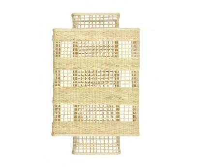 APPLIQUE ION | BAMBOU ROTIN ET PAPIER VEGETAL | 18cm x 12cm x 28cm | E27