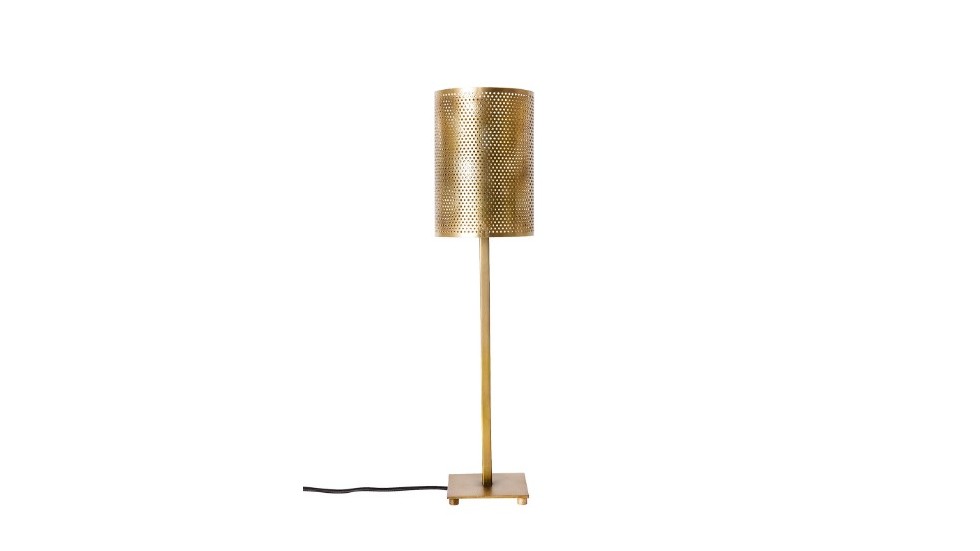 LAMPE A POSER LORY - ACIER PATINE BRONZE - 51cm