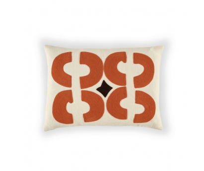 COUSSIN LIN BAHIA - CORAIL - 40x55CM