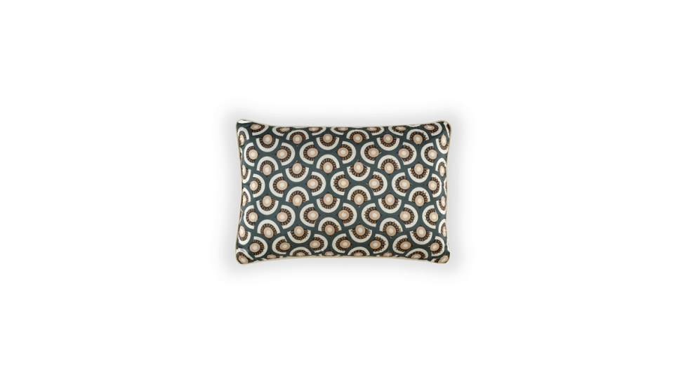 Coussin ELITIS en soie - Louisa - Shadowy