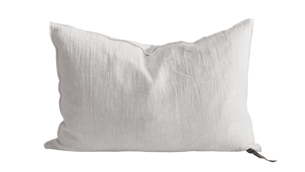 COUSSIN VICE VERSA CRÉPON DE LIN LAVÉ - BLANC - 2 DIMENSIONS