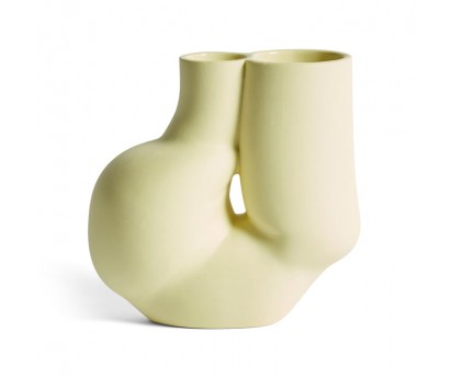 Vase W&S - Chubby - Soft yellow - HAY