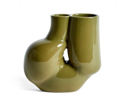 Vase W&S - Chubby - olive green - HAY