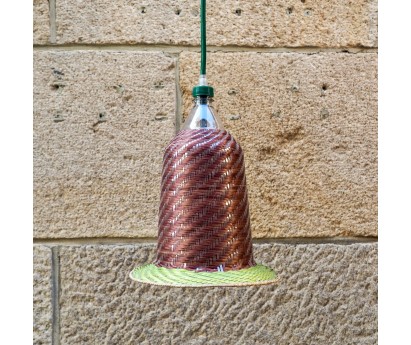 SUSPENSION EPERARA SIAPIDARA - 22x26cm - CÂBLE VERT SAPIN - BOUCHON VERT