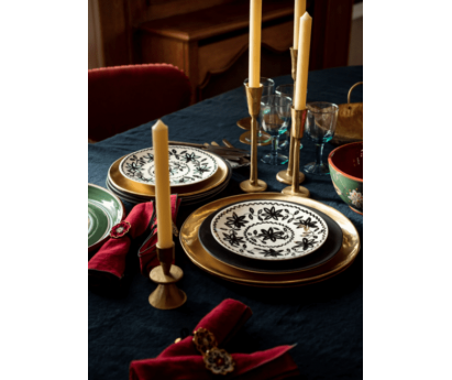 Bougeoir Mai en fer martelé, noir, CARAVANE