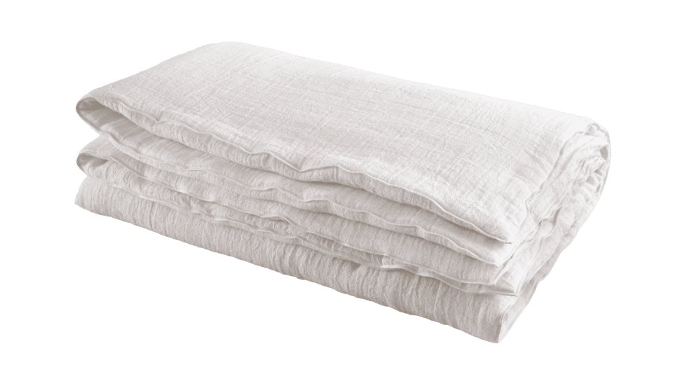 COUETTE COCOON VICE VERSA CRÉPON DE LIN LAVÉ - BLANC - 150x200cm