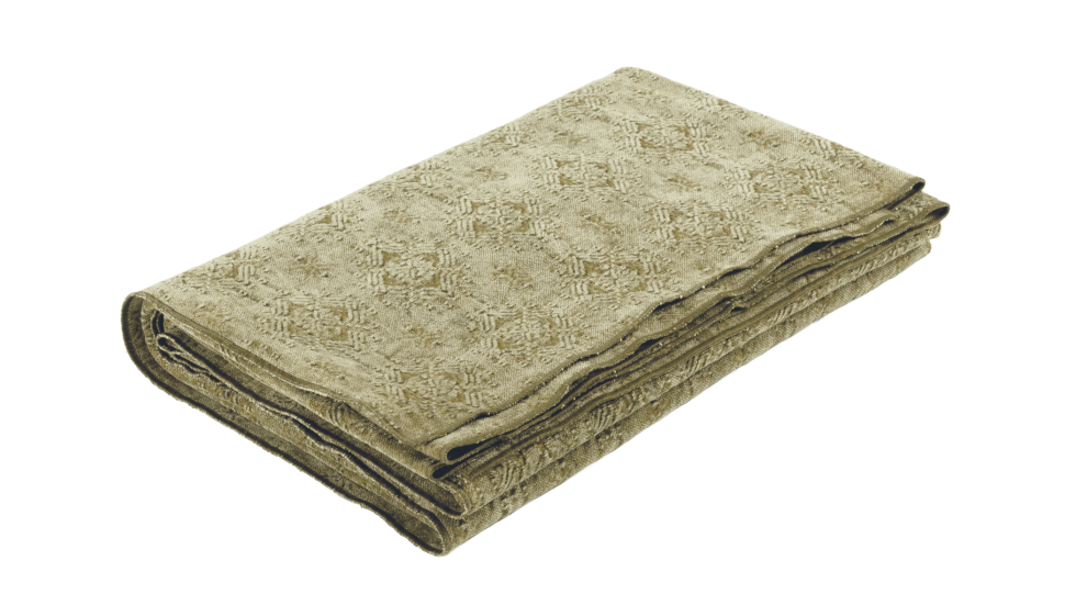 PLAID VICE VERSA JACQUARD STONE WASHED KILIM - BRONZE - 135x200cm