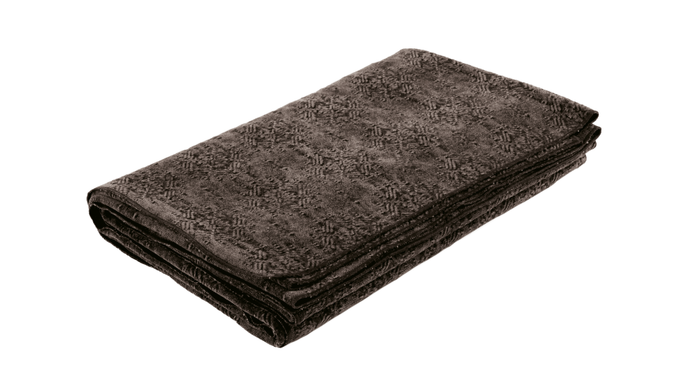 PLAID VICE VERSA JACQUARD STONE WASHED KILIM - BROWNIE - 135x200cm