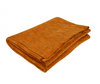 PLAID VICE VERSA JACQUARD STONE WASHED KILIM - AMBRE - 135x200cm