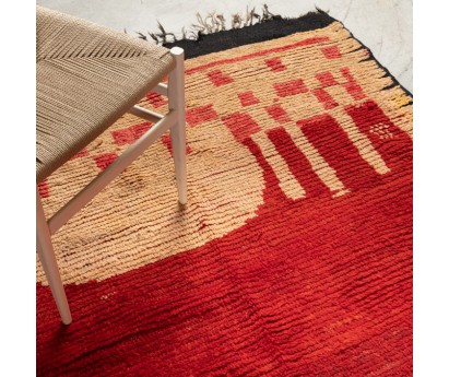 TAPIS RHAMNA FIN XIXÈ 100% LAINE - COLLECTION PARTICULIÈRE DE FRANÇOISE DORGET - 160x390cm