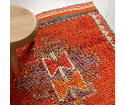 TAPIS HERKI 100% LAINE NOUÉ MAIN - 92x297cm