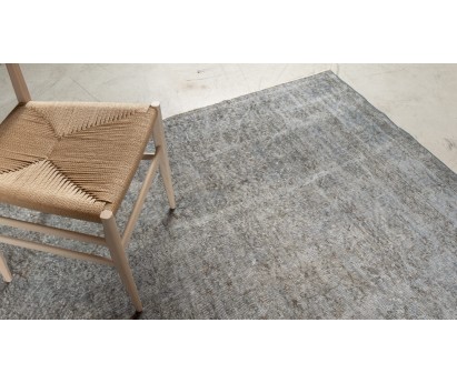 TAPIS VINTAGE ANCIEN GRIS 100% LAINE - 210x315cm