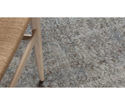 TAPIS VINTAGE ANCIEN GRIS 100% LAINE - 210x315cm