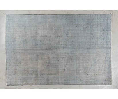 TAPIS VINTAGE ANCIEN GRIS 100% LAINE - 203x302cm