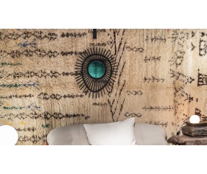TAPIS BERBÈRE BENI OUARAIN ANCIEN 100% LAINE - 190x330cm