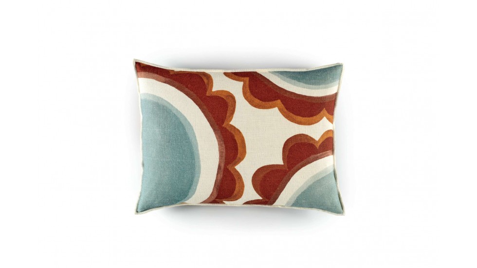 COUSSIN EN LIN MARGUERITE - VITAMINE - 40x55cm COUSSIN EN LIN MARGUERITE - VITAMINE - 40x55cm