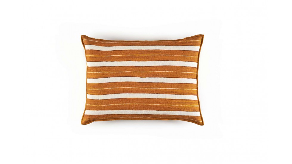 COUSSIN EN LIN SECRET STRIPE - CUMIN - 40x55cm COUSSIN EN LIN SECRET STRIPE - CUMIN - 40x55cm