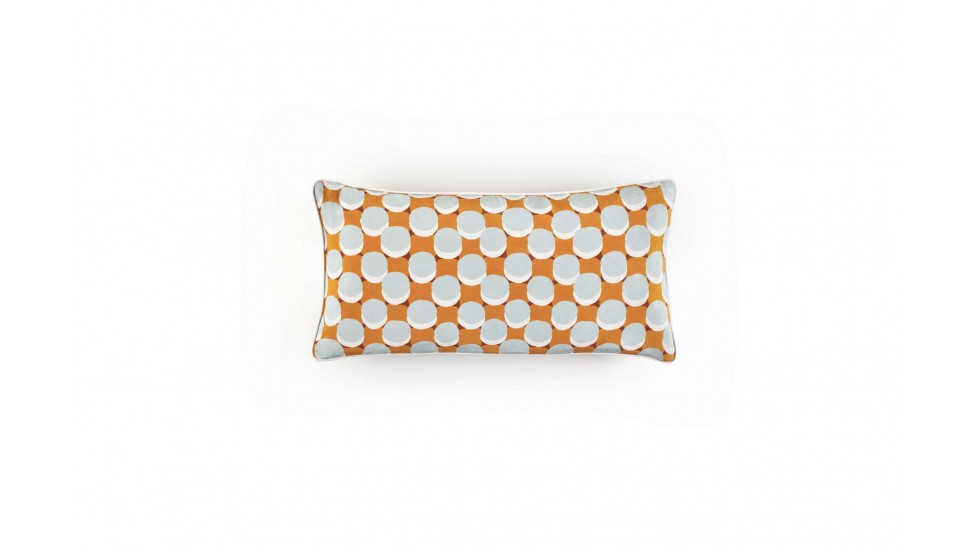 COUSSIN EN SOIE IMPRIMÉE TWIST - VITAMINE - 30x45cm COUSSIN EN SOIE IMPRIMÉE TWIST - VITAMINE - 30x45cm