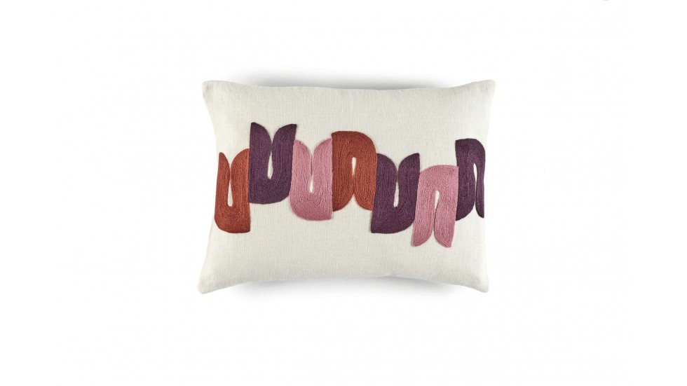 COUSSIN EN LIN VICE VERSA - ROMANCE - 40x55cm COUSSIN EN LIN VICE VERSA - ROMANCE - 40x55cm