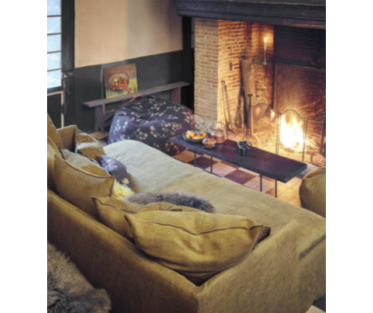 COUSSIN VICE VERSA CHENILLE VINTAGE - CURRY - 2 DIMENSIONS