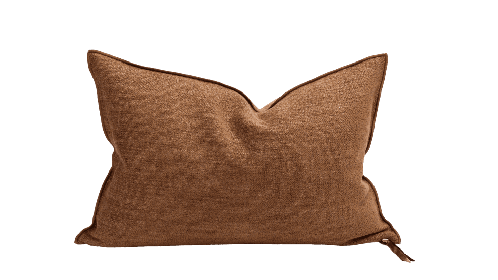 COUSSIN VICE VERSA CHENILLE VINTAGE - HAVANE - 2 DIMENSIONS