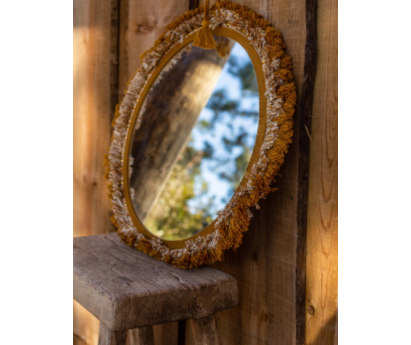 MIROIR GIPSY - COTON ET LAITON - MORDORÉ CHINÉ