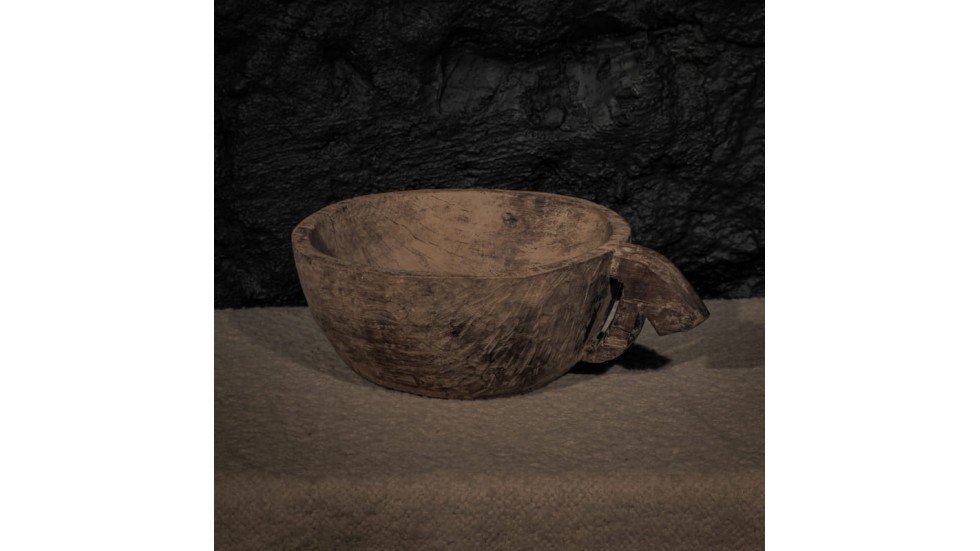 COUPE ANCIENNE EN TECK - JAVA INDONÉSIE