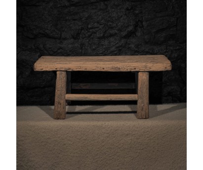 PETITE TABLE BASSE EN ORME ANCIEN - 67x43cm