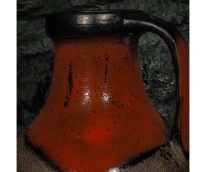 CÉRAMIQUE VINTAGE NOIR & ROUGE - 57cm