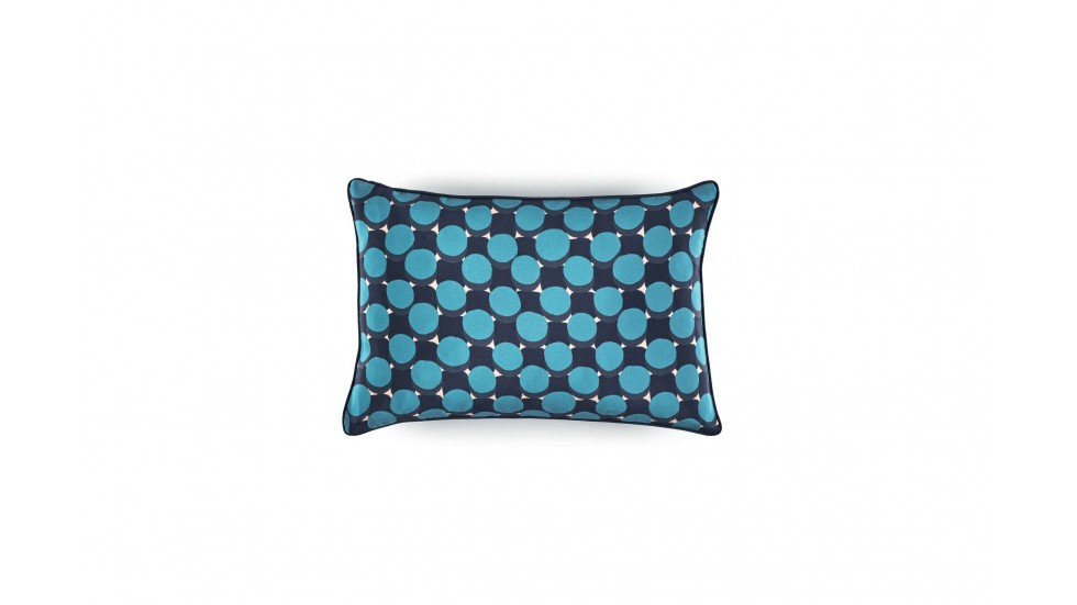 COUSSIN EN SOIE IMPRIMÉE TWIST - BLUE DREAM - 30x45cm COUSSIN EN SOIE IMPRIMÉE TWIST - BLUE DREAM - 30x45cm