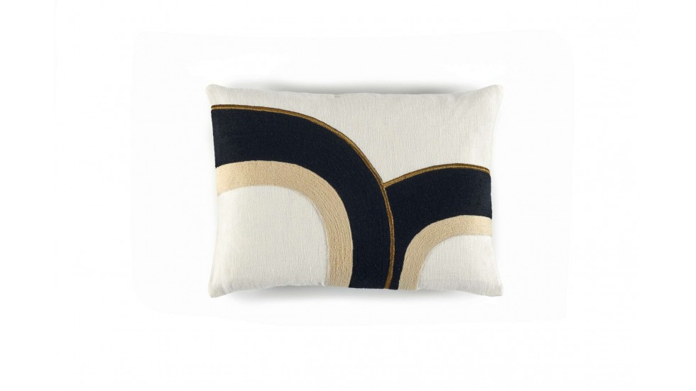 COUSSIN EN LIN BRIDGE - NIGHT & DAY - 40x55cm