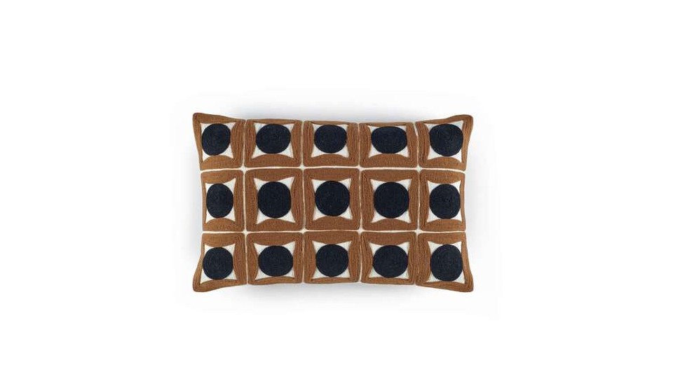 COUSSIN SAMSARA - TABAC - 30X45CM