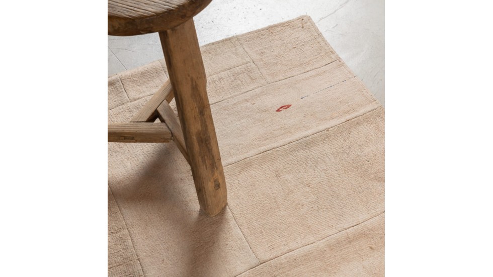 TAPIS KENDIR PATCHWORK 100% CHANVRE - 80X287CM